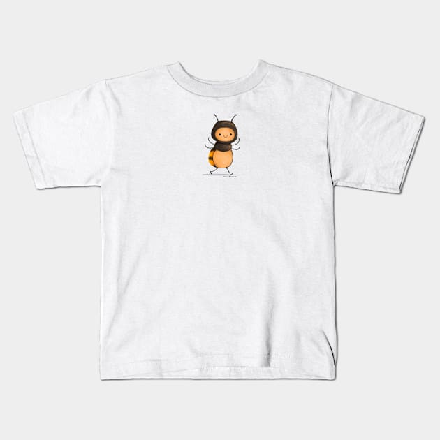 Common Sexton Beetle Kids T-Shirt by julianamotzko